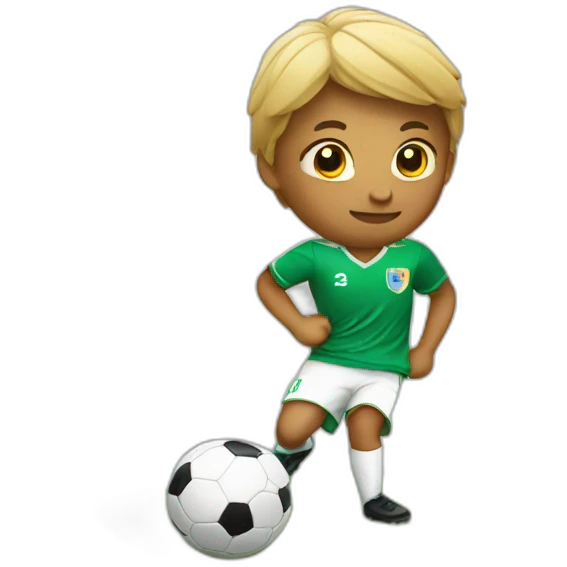 playing soccer emoji