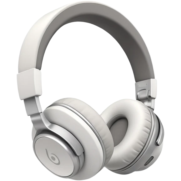 clean and minimal composition, elegant white ios18 headphones, soft natural lighting, smooth matte textures, modern masculine design, minimal background, calm and refined mood, cinematic soft shadows, high resolution emoji