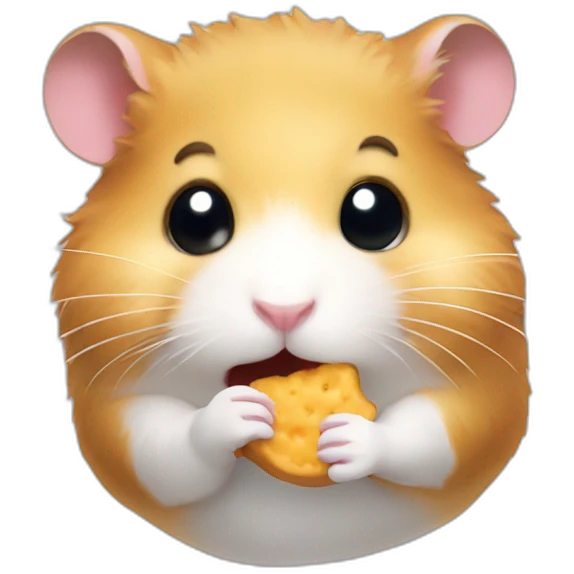 Hamster eat snack emoji