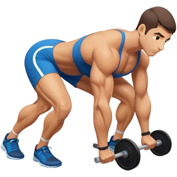 bent-over row exercise emoji