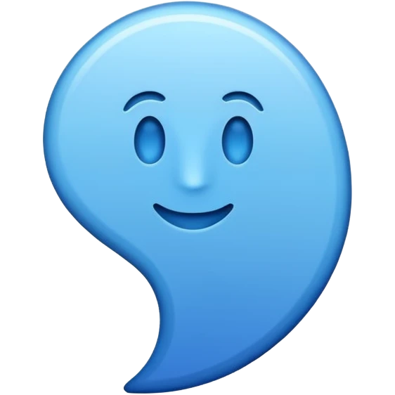 Blue colored tick  emoji