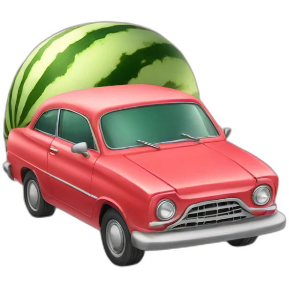 Car watermelon emoji