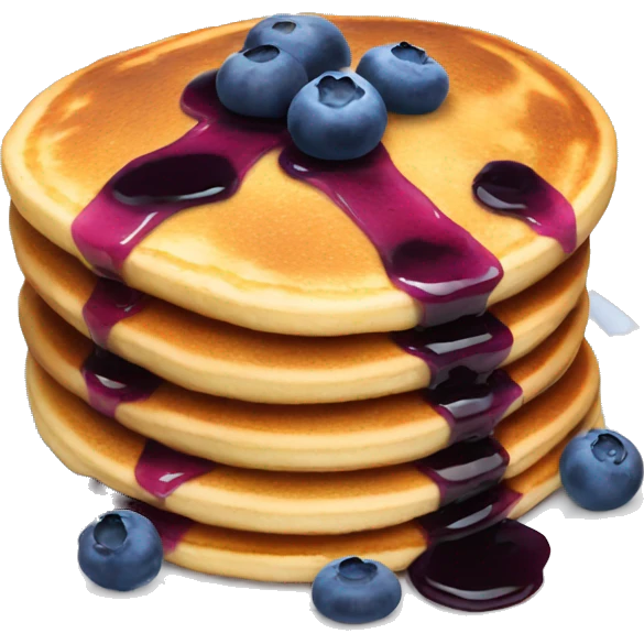 blueberry pancakes emoji