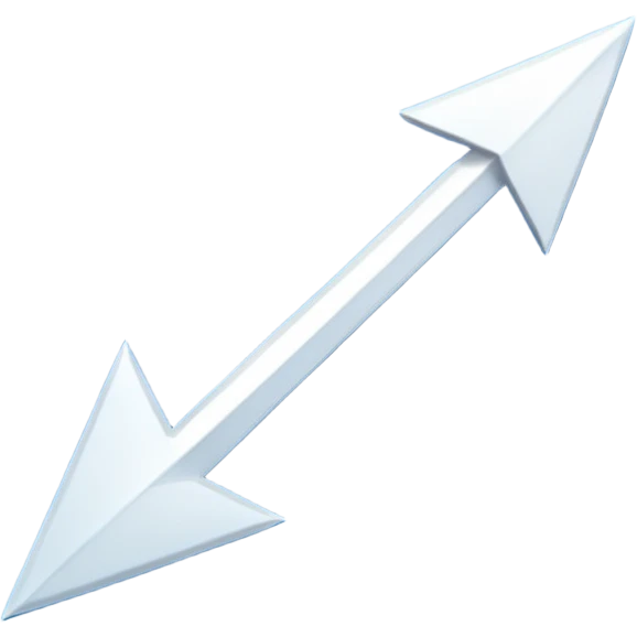 Un cuadrado azul con una flecha en medio emoji