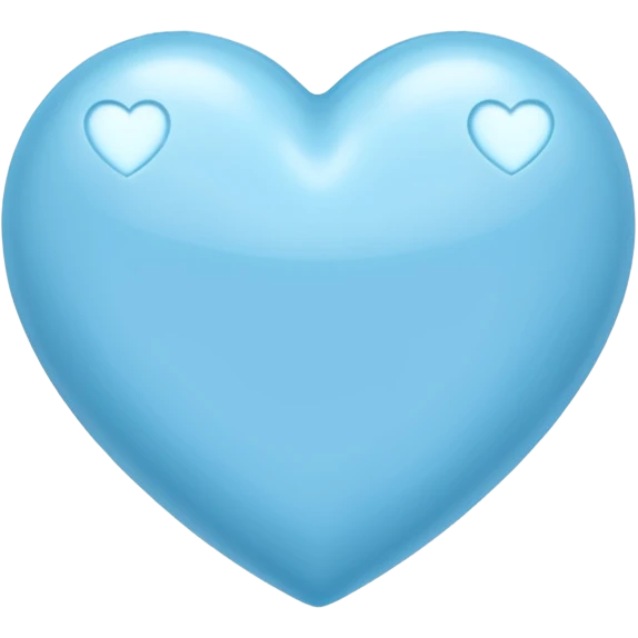Light blu heart emoji