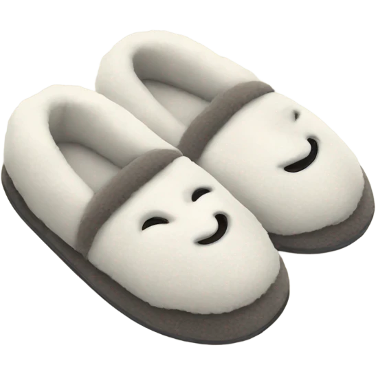 cozy slippers emoji