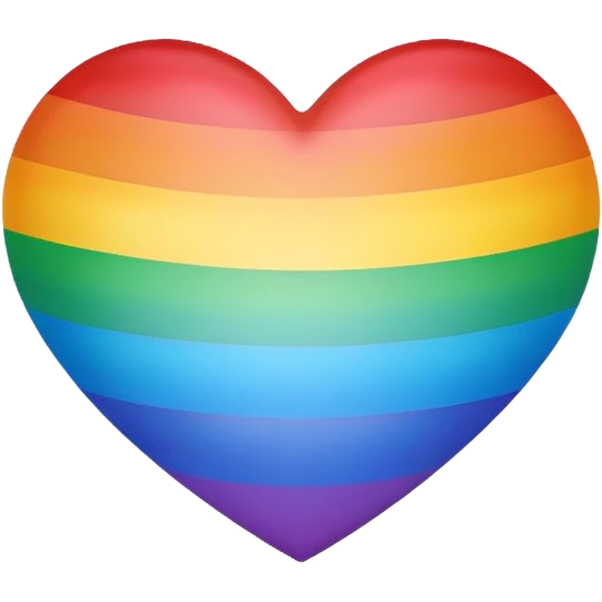 Corazón arcoiris emoji
