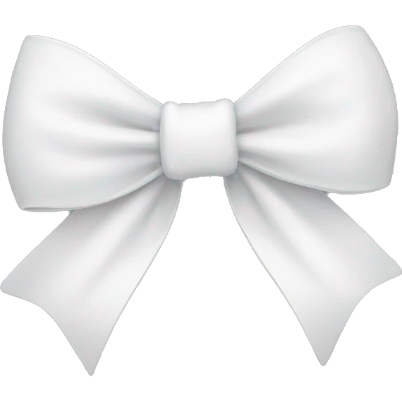 White bow emoji