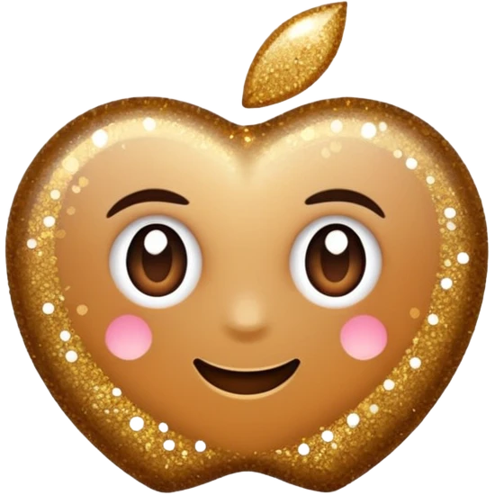 glitter cheap brown emoji
