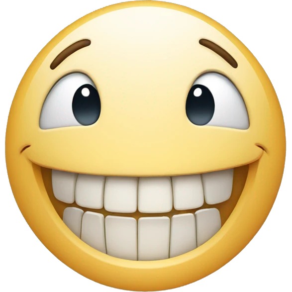 Smile face with braces emoji
