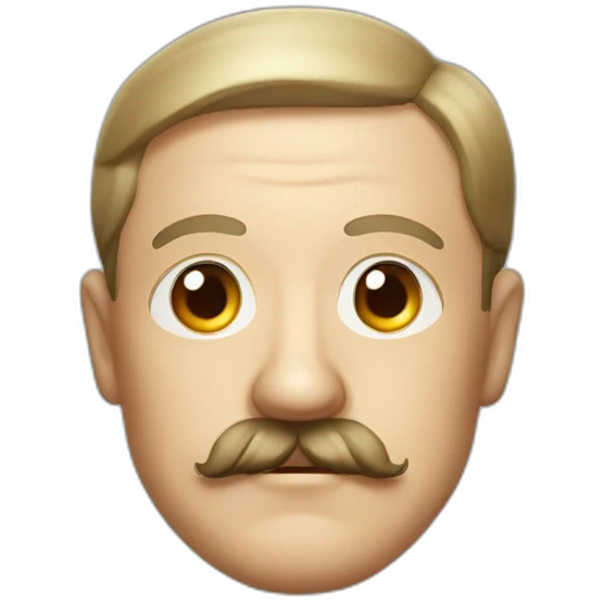 Hitler avec moustache carré emoji