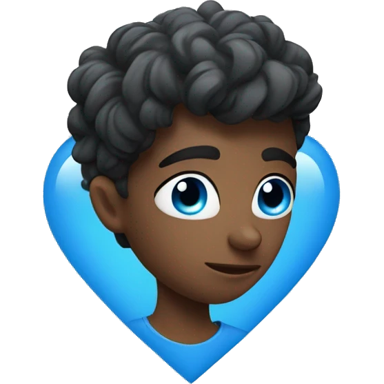 blue heart eyes  emoji