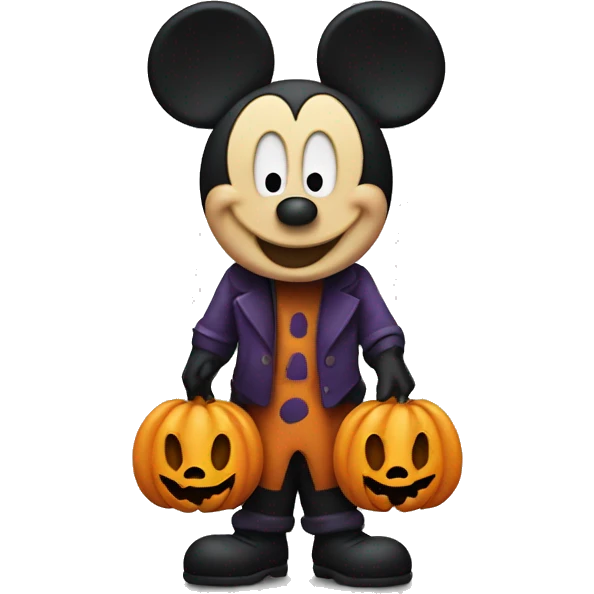 Halloween Mickey Mouse emoji