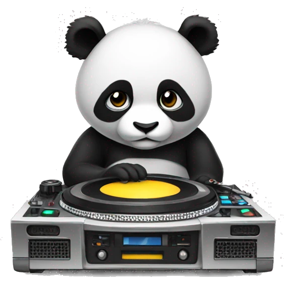 DJ panda emoji