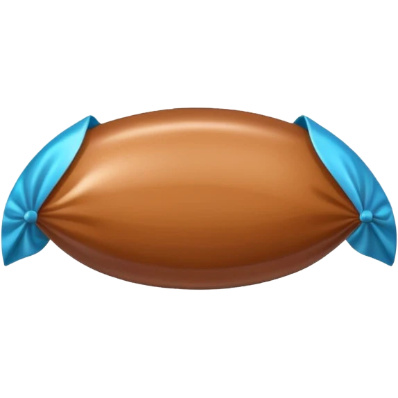one nut candy in a colored wrapper emoji