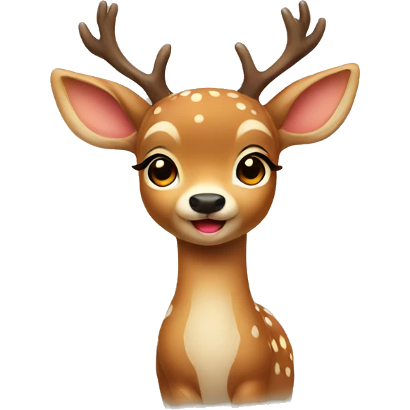 Cute deer emoji
