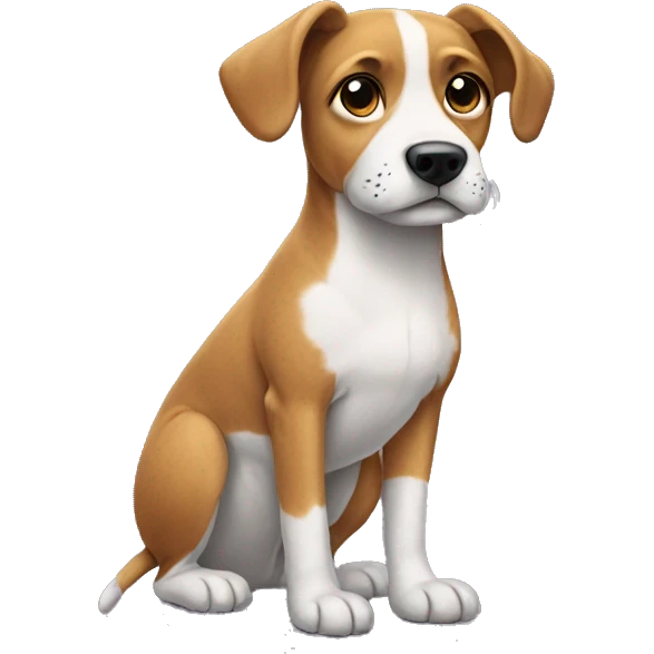 Dog wearing socks emoji