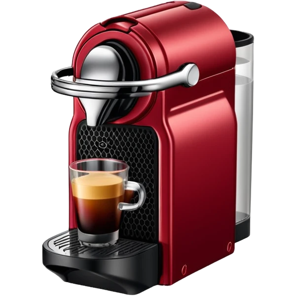 Nespresso dark red vertuo coffee capsule emoji