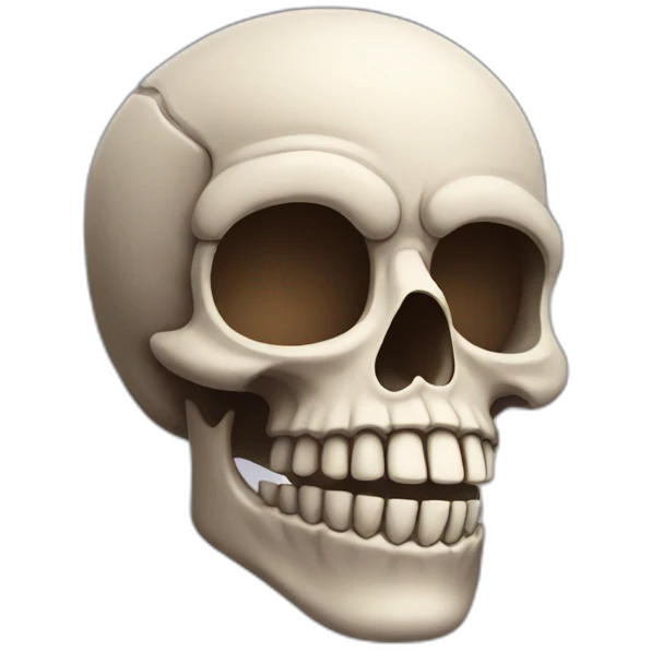 Smirking skull emoji