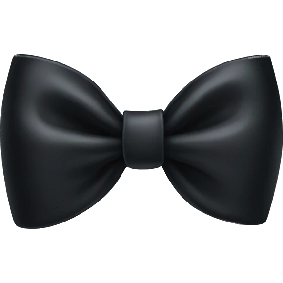 Black bow emoji