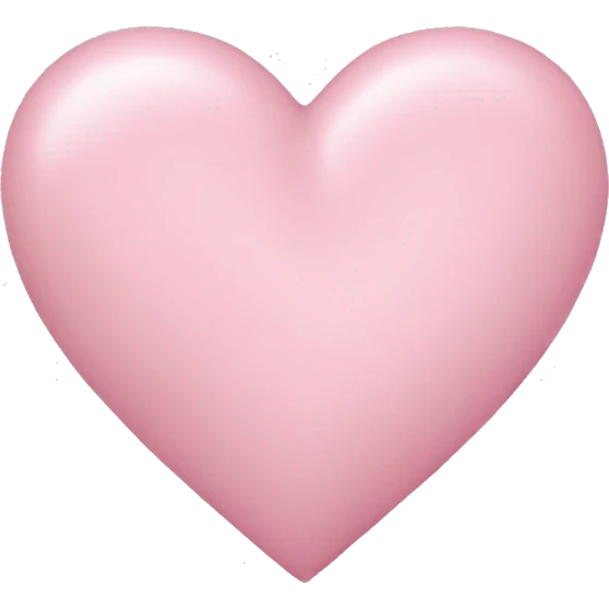 Pastel pink heart emoji
