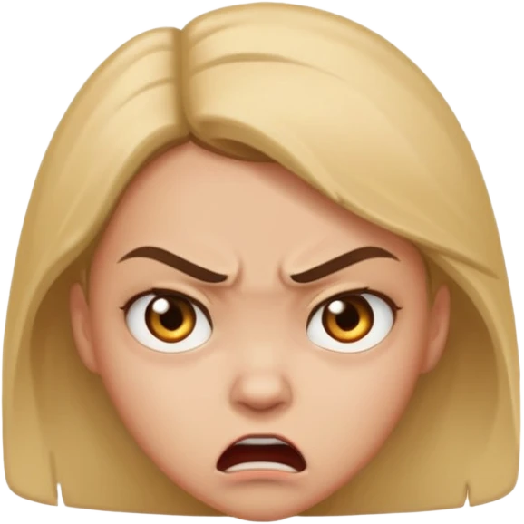 Mavi kızgın korkunç emoji  emoji