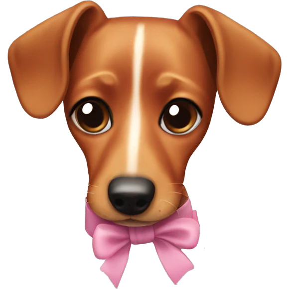 Dachshund in a bun emoji