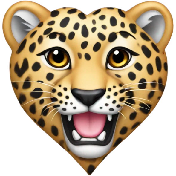 leopard heart emoji