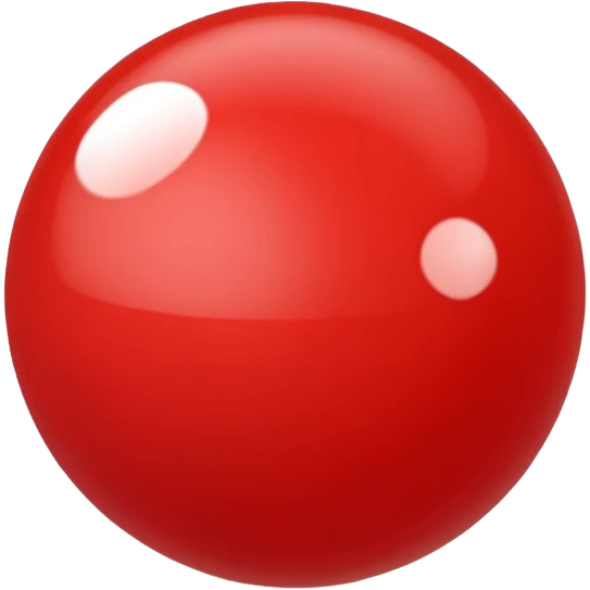 red plastic ball emoji