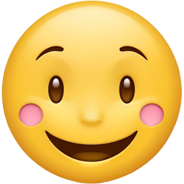 Create a hand drawn style Smile reaction emoji for a new social media app emoji