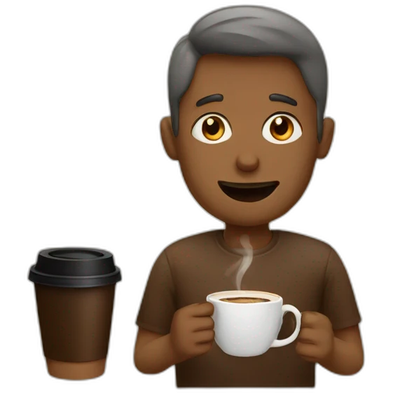 Coffee addict emoji