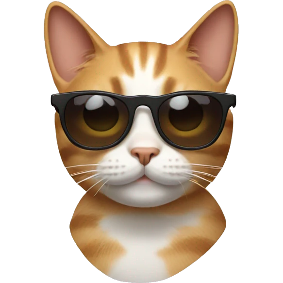 Cat with sunglasses emoji