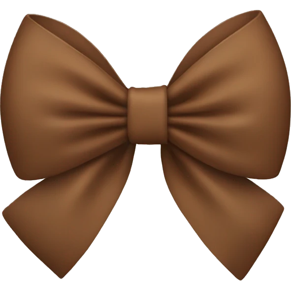 Brown bow emoji