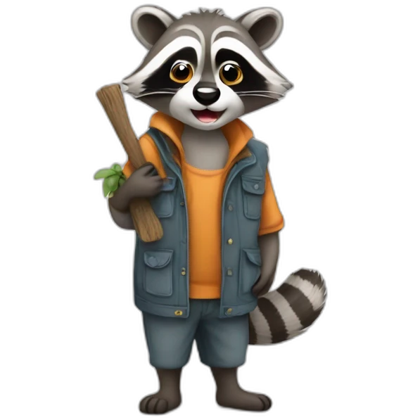 Racoon who smock emoji