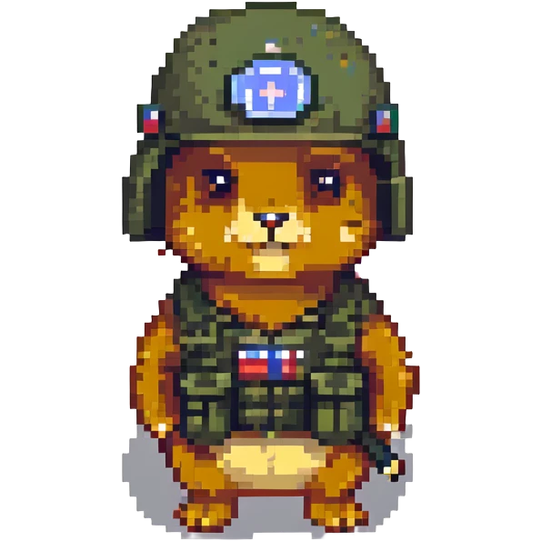 gopher with a military helmet emoji