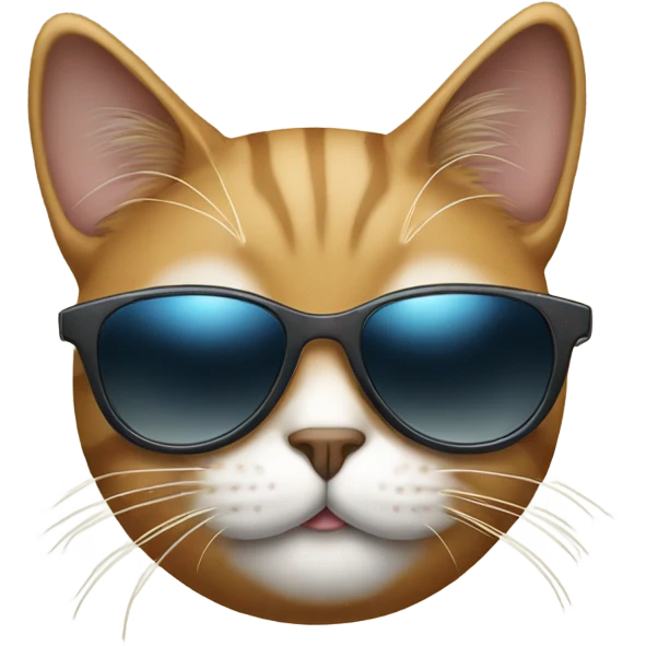 Cat with sunglasses emoji