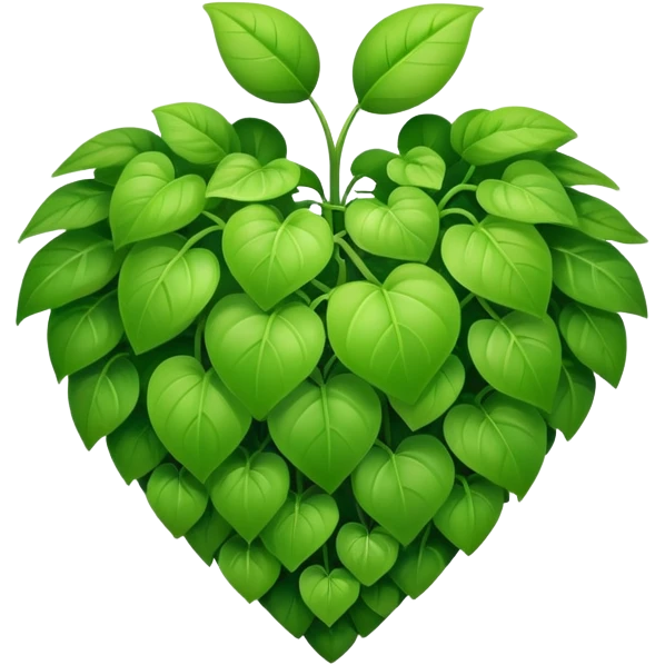 a heart plant emoji