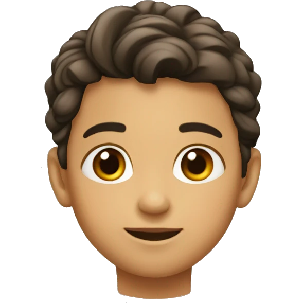 Niño con aretes niño moreno emoji