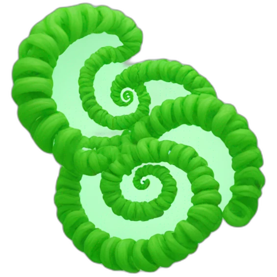 green spirals spirulin emoji