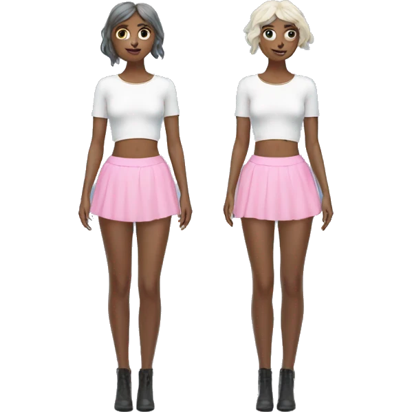 Snow Flake tights and pink snowy mini skirt  emoji
