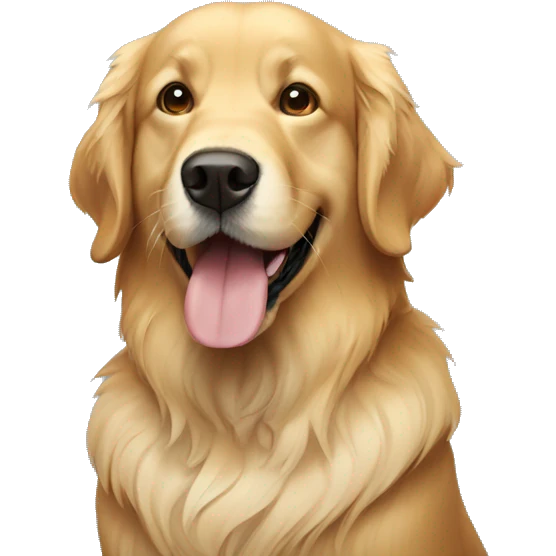 Blind Golden retriever emoji