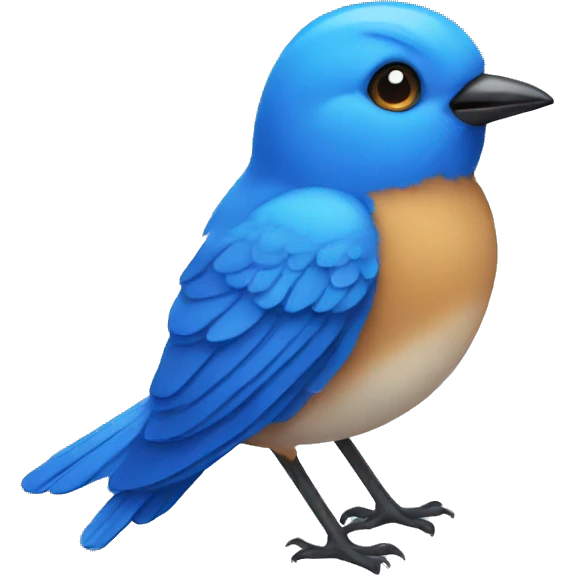 blue bird emoji