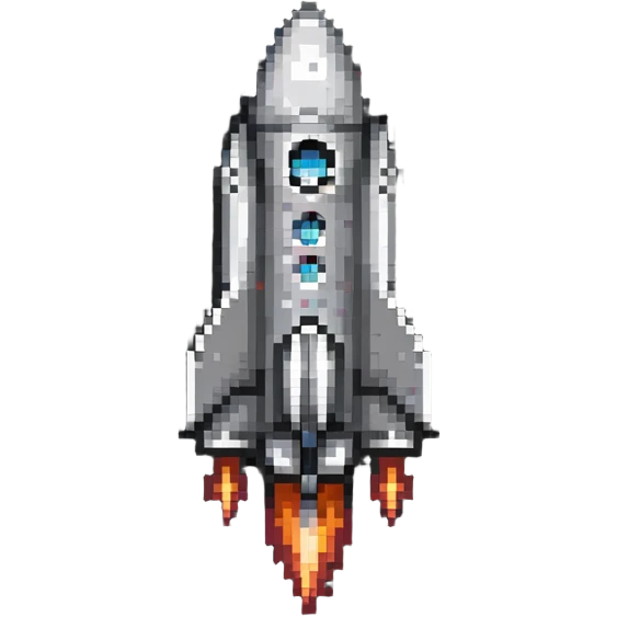 rocket ship in space emoji