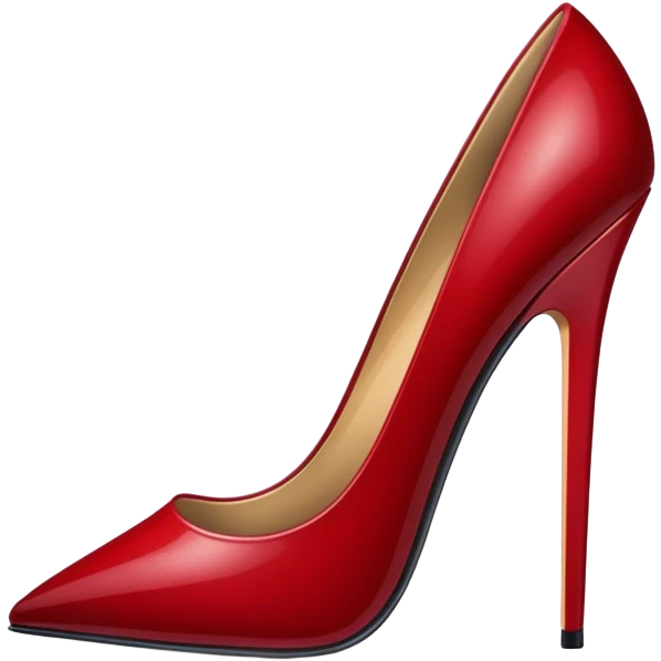 Dark red stiletto  emoji