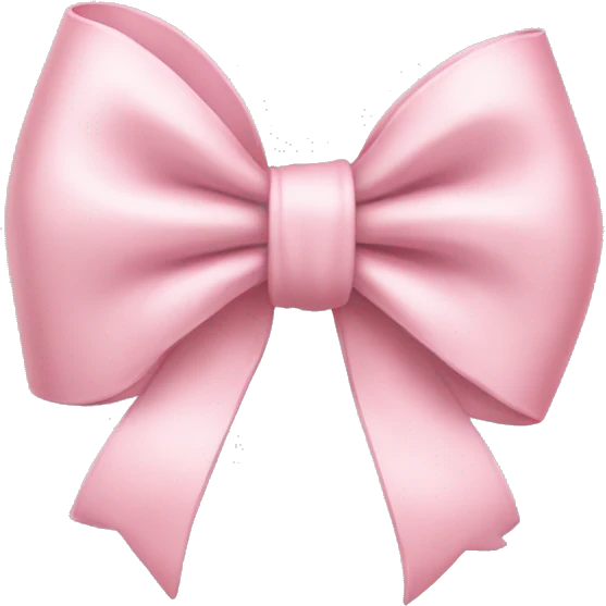 Light pink bow emoji