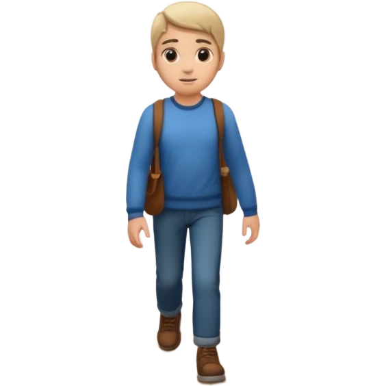 persona yéndose por la puerta  emoji