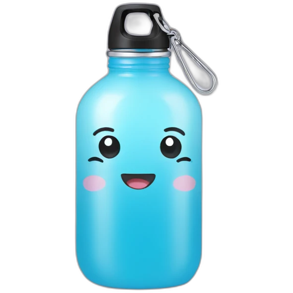 Kawaii water bottle emoji