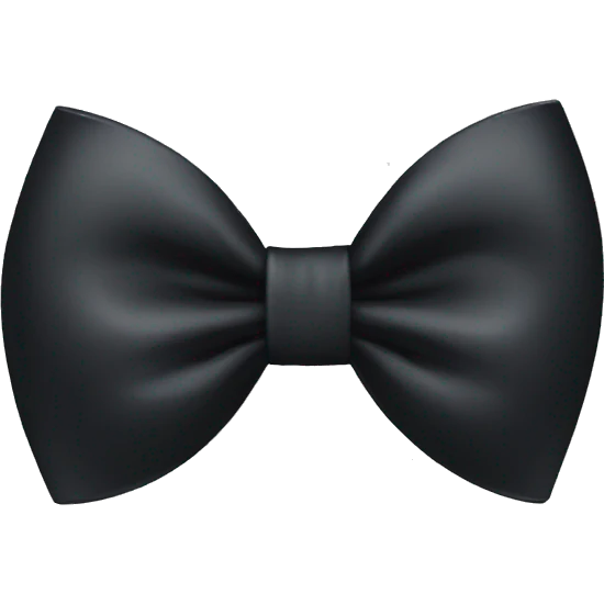 Black bow emoji