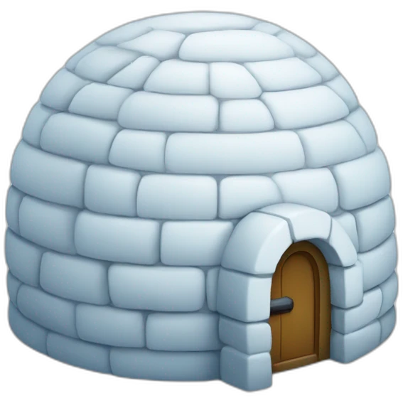 igloo and question mark emoji