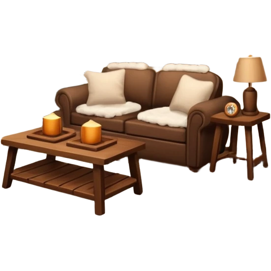 Brown winter aesthetic decor emoji